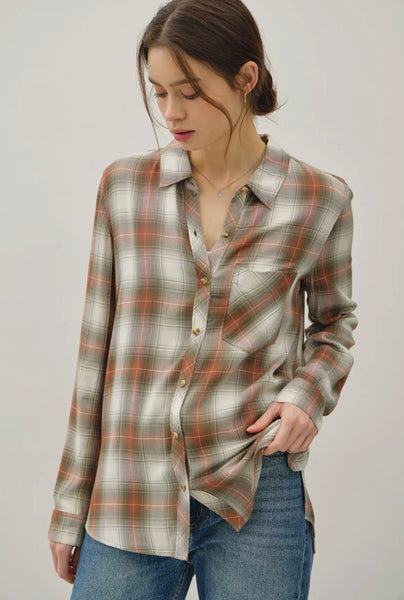 Classic Plaid Button Up Shirt
