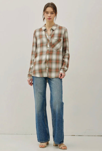 Classic Plaid Button Up Shirt