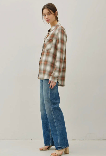 Classic Plaid Button Up Shirt