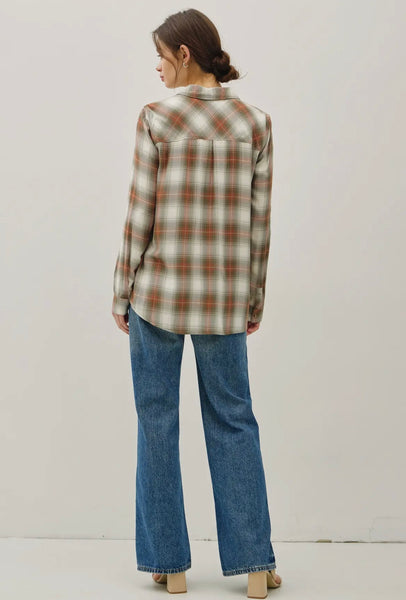Classic Plaid Button Up Shirt