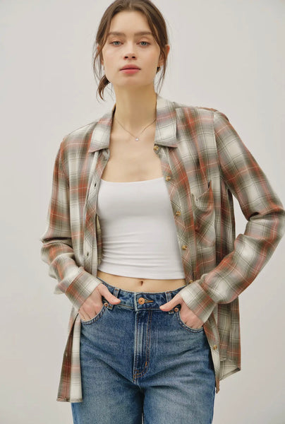 Classic Plaid Button Up Shirt