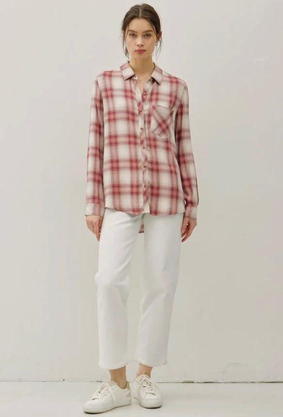 Classic Plaid Button Up Shirt