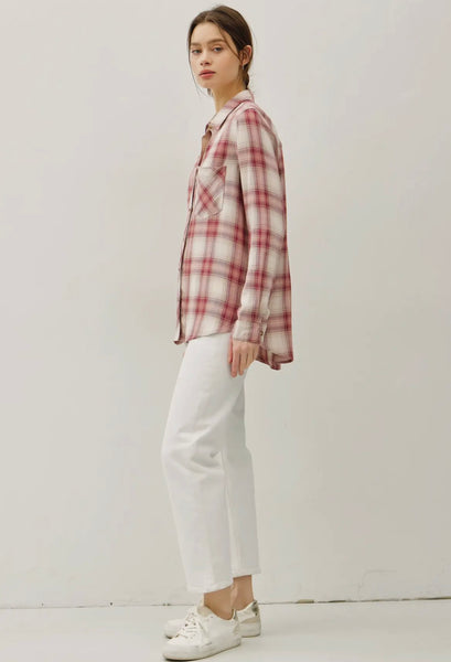Classic Plaid Button Up Shirt