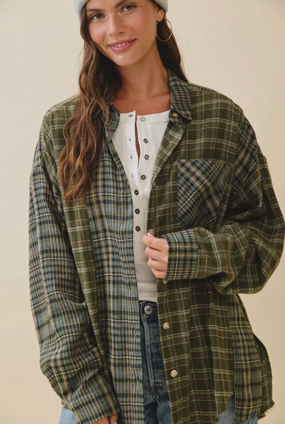 Kambrie Plaid Flannel Shirt