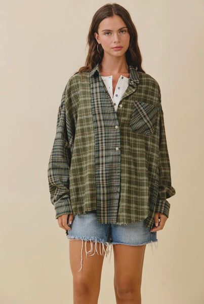 Kambrie Plaid Flannel Shirt