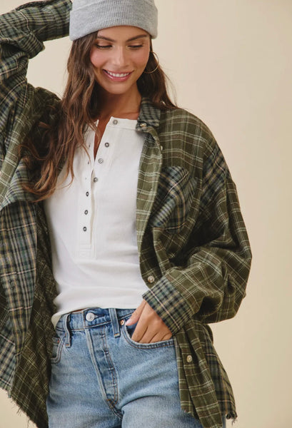 Kambrie Plaid Flannel Shirt