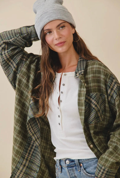 Kambrie Plaid Flannel Shirt