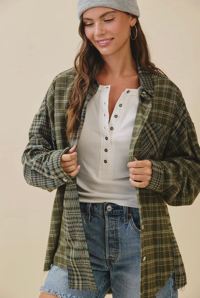 Kambrie Plaid Flannel Shirt