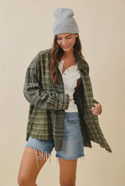 Kambrie Plaid Flannel Shirt