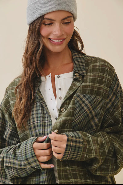 Kambrie Plaid Flannel Shirt
