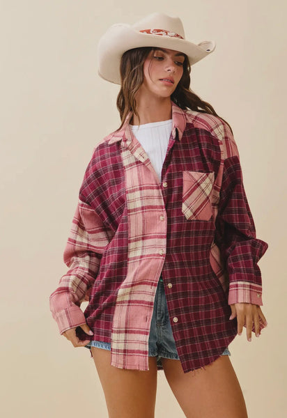 Kambrie Plaid Flannel Shirt