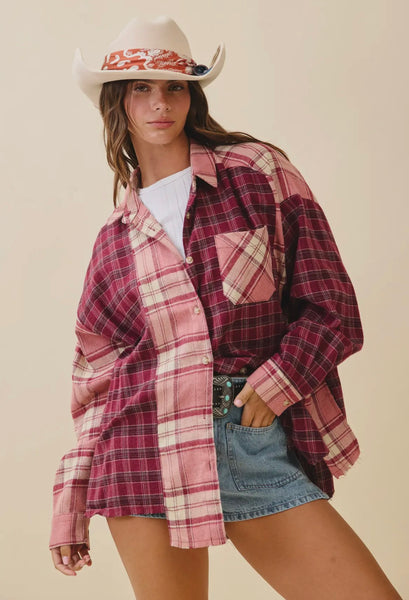 Kambrie Plaid Flannel Shirt