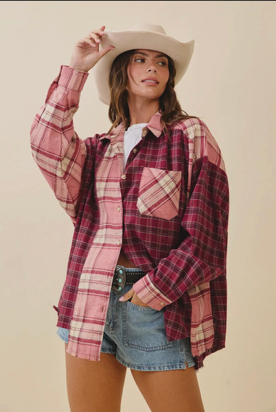 Kambrie Plaid Flannel Shirt