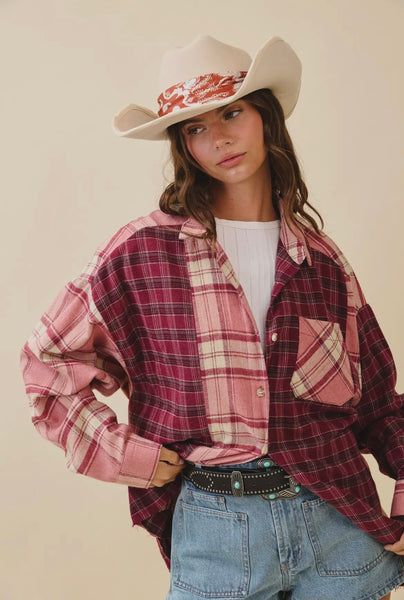 Kambrie Plaid Flannel Shirt