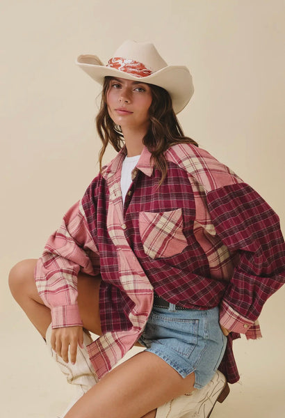 Kambrie Plaid Flannel Shirt