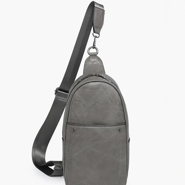 Sling Bag with Double Zip