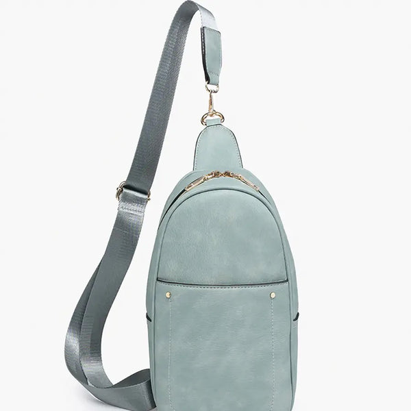 Sling Bag with Double Zip