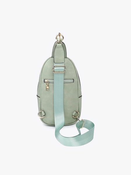 Sling Bag with Double Zip