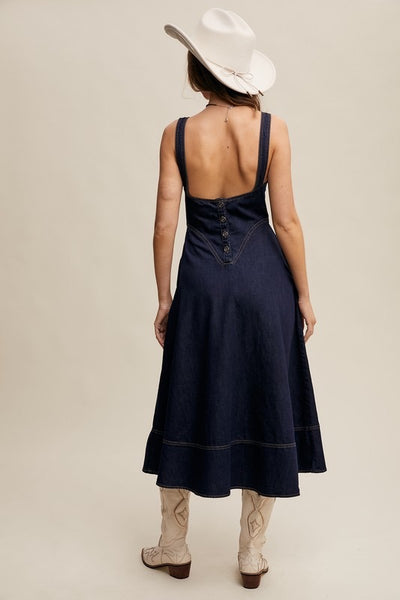 Buckle Strap Corset Dress