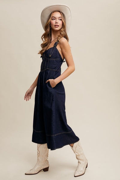 Buckle Strap Corset Dress