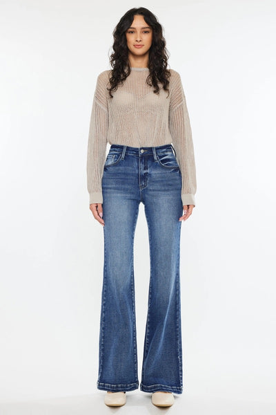 Dark High Rise Wide Leg Jean