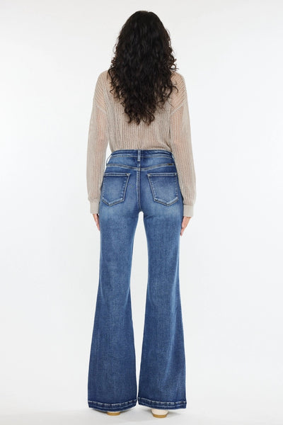 Dark High Rise Wide Leg Jean