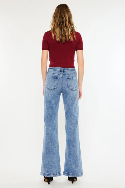 High Rise Wide Leg Flare Jean