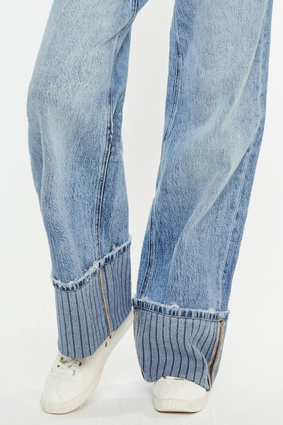 Extra Wide Cuff Wide Leg Jean