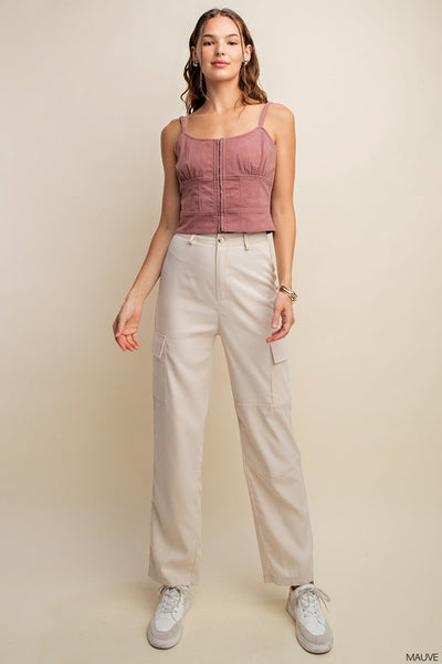Corduroy Hook & Eye Tank