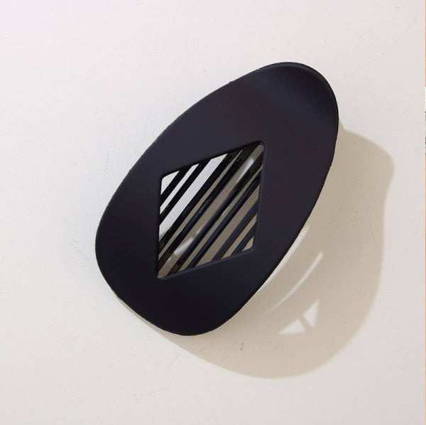Jumbo Lay Flat Oval Hair Claw Clips