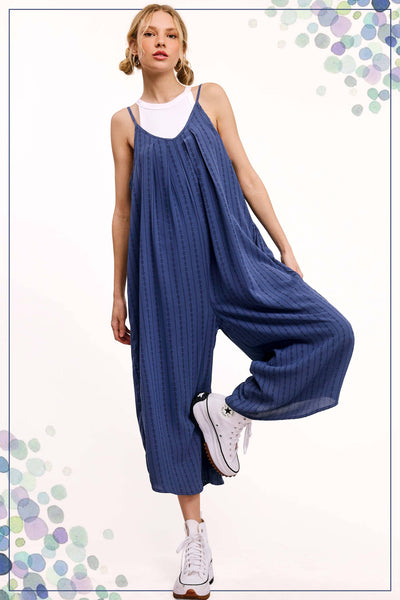 Spaghetti Strap Sleeveless Long Jumpsuit