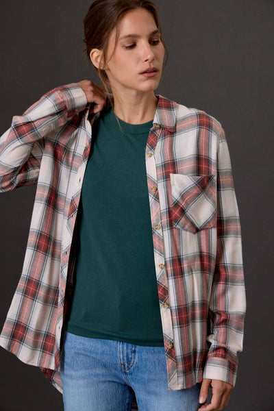 ROBERTSON PLAID BUTTON UP SHIRT