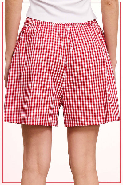 Banded Gingham Check Boxer Shorts