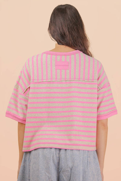 Oversized Stripe Casual Comfy Knit Top
