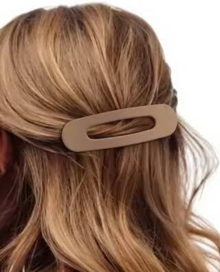 LARGE OVAL LAY DOWN FLAT HAIR CLAW CLIPS