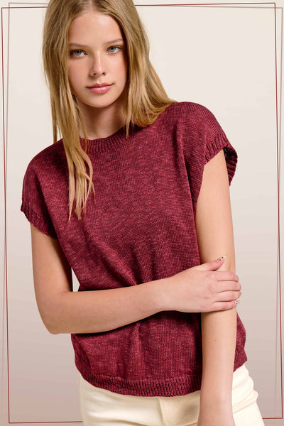 Loose Fit Sleeveless Knit Top