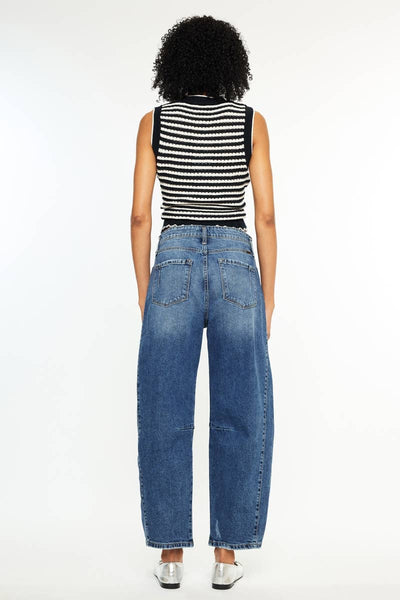 LOW SLUNG HORSESHOE JEAN