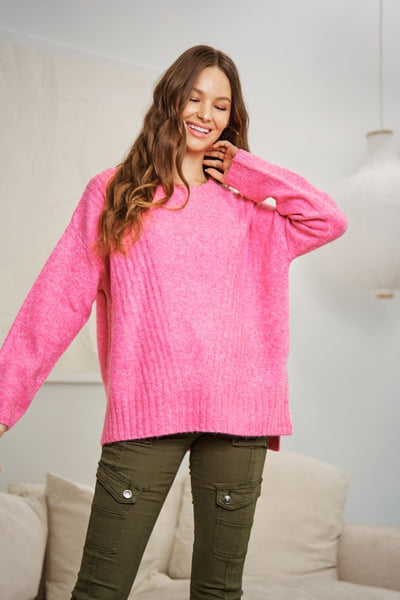 Curvy Pink Sweater