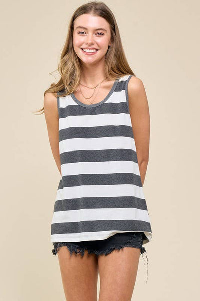 Wide Striped Tank