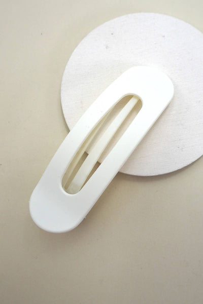 LARGE OVAL LAY DOWN FLAT HAIR CLAW CLIPS