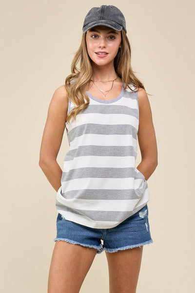 Wide Striped Tank