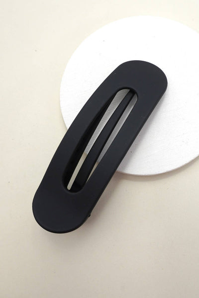 LARGE OVAL LAY DOWN FLAT HAIR CLAW CLIPS