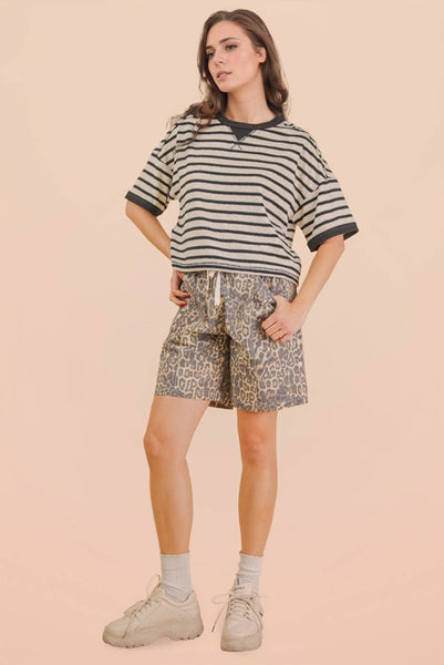 Oversized Stripe Casual Comfy Knit Top