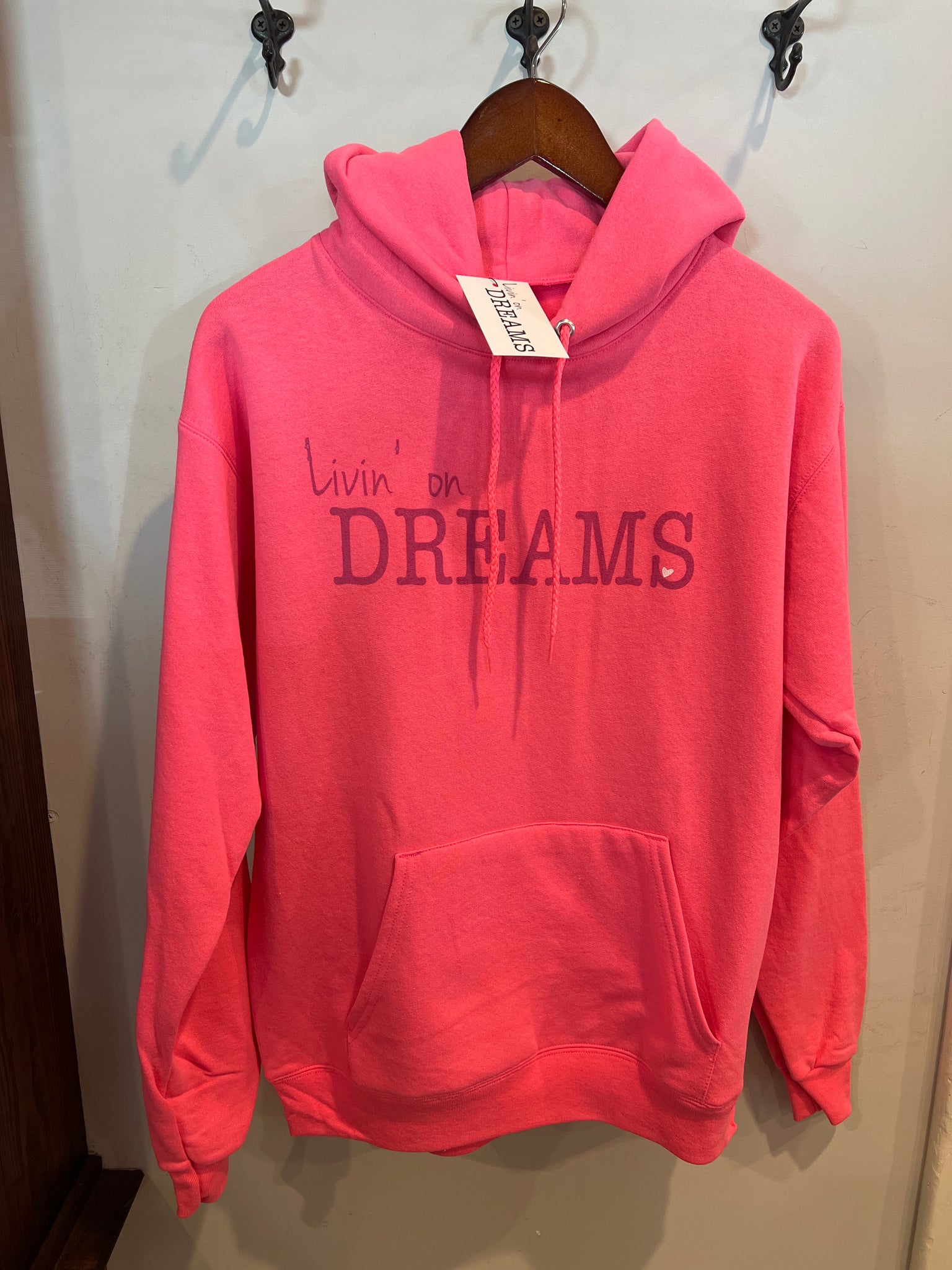 Pink Livin' on DREAMS Hoodie 2024