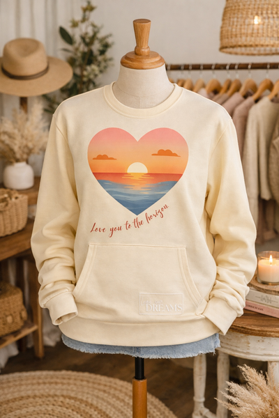 Love you to the horizon. Front Pocket Crew