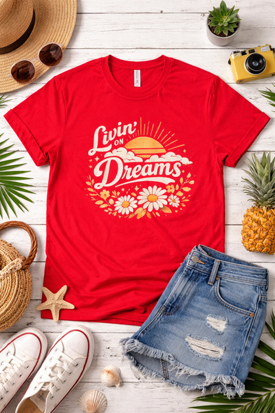 Retro Livin' on Dreams T-shirt