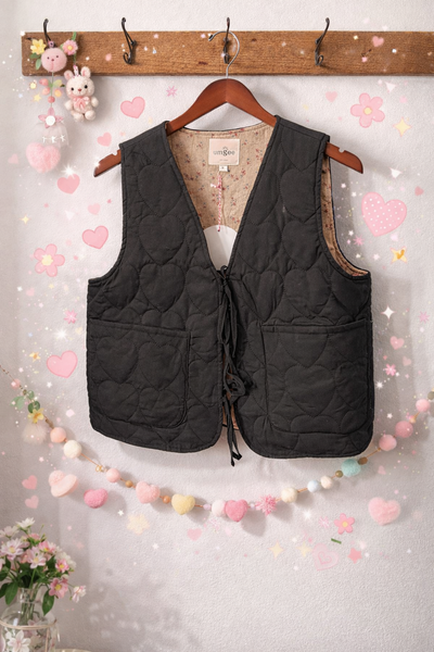 Heart Quilted Vest