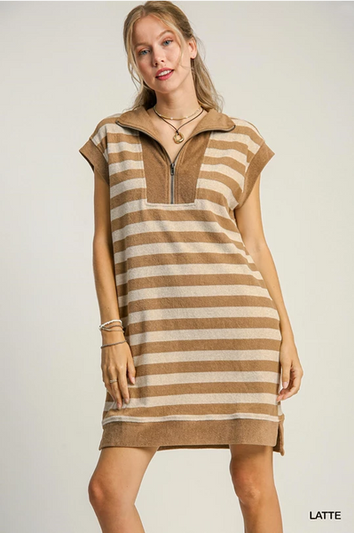 Textured Stripe Dress