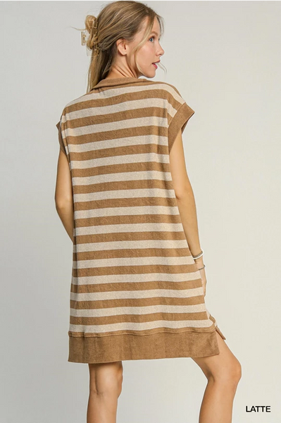 Textured Stripe Dress