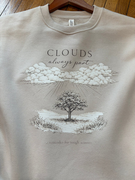 Clouds Always Part Crewneck